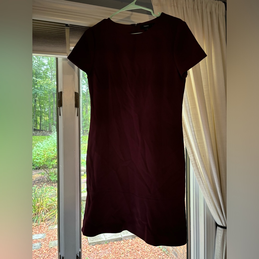 Theory Maroon Dress - Size 8